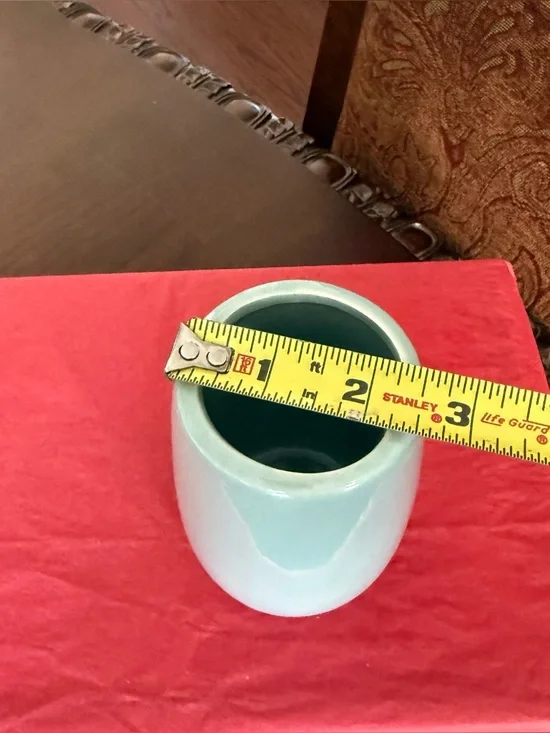 Ceramic Aqua Blue Toothbrush Holder - Picture 7 of 7